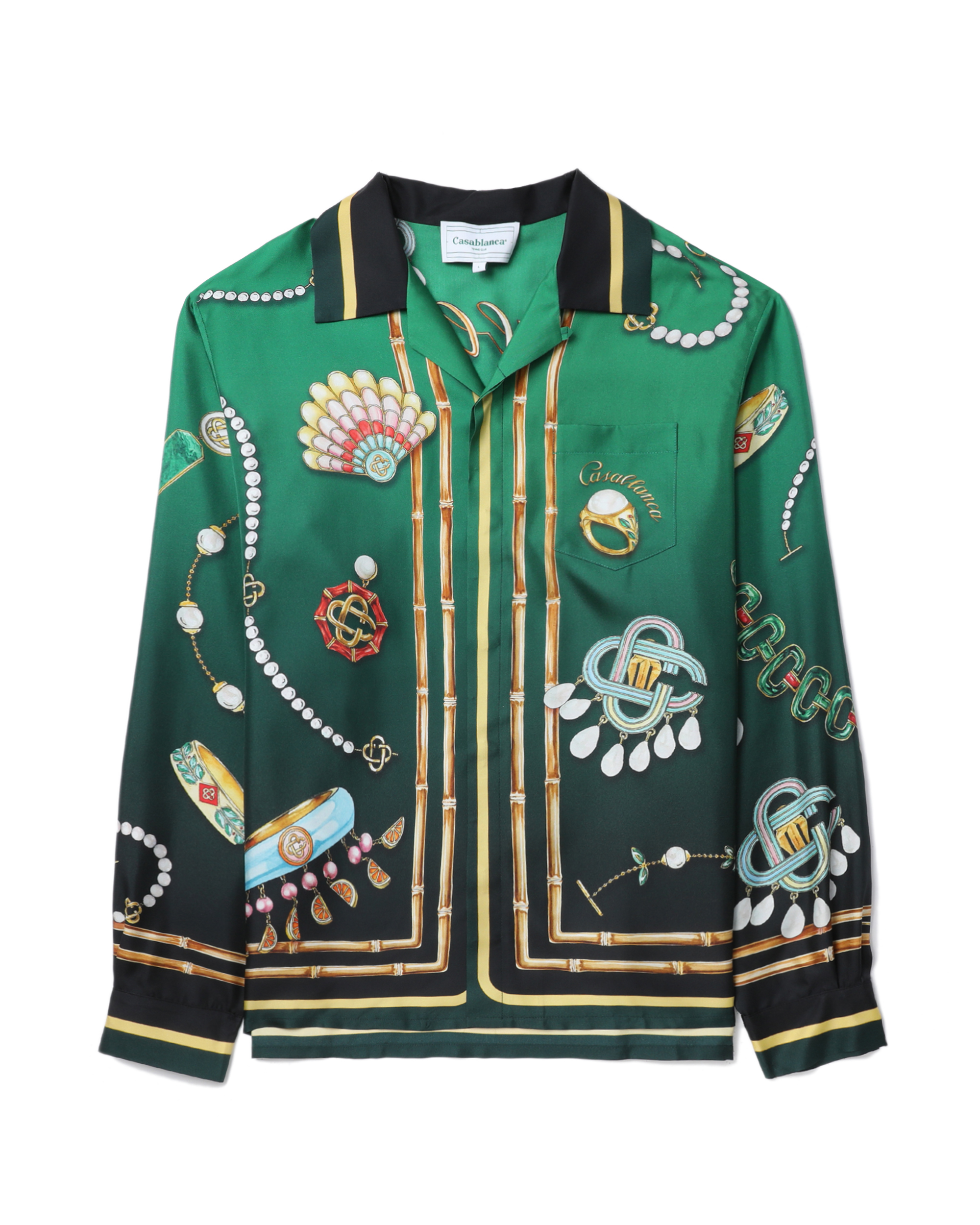 CASABLANCA Cuban collar long sleeves shirt | ITeSHOP