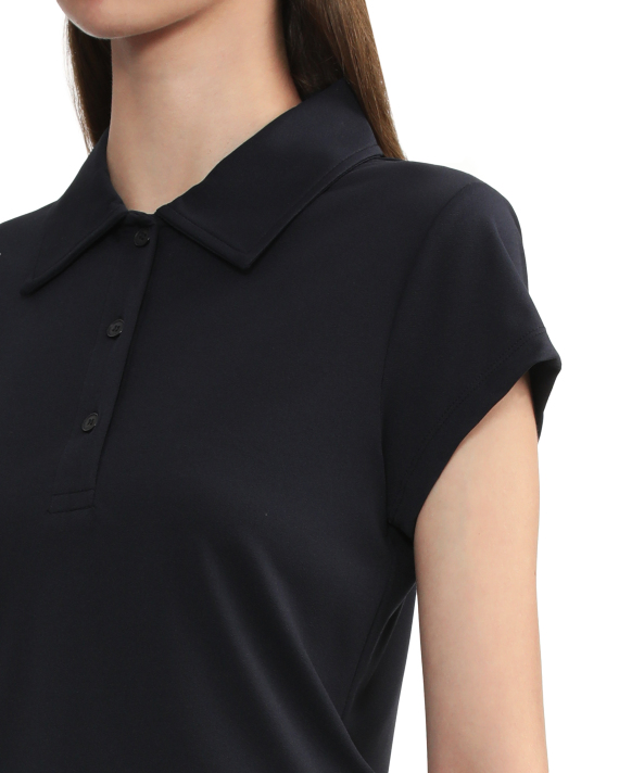 CURETTY Logo crop polo shirt