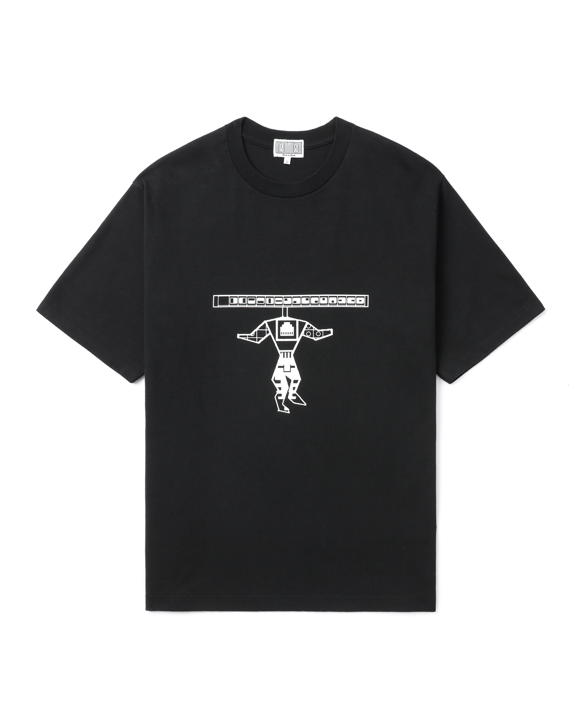 C. E Graphic tee