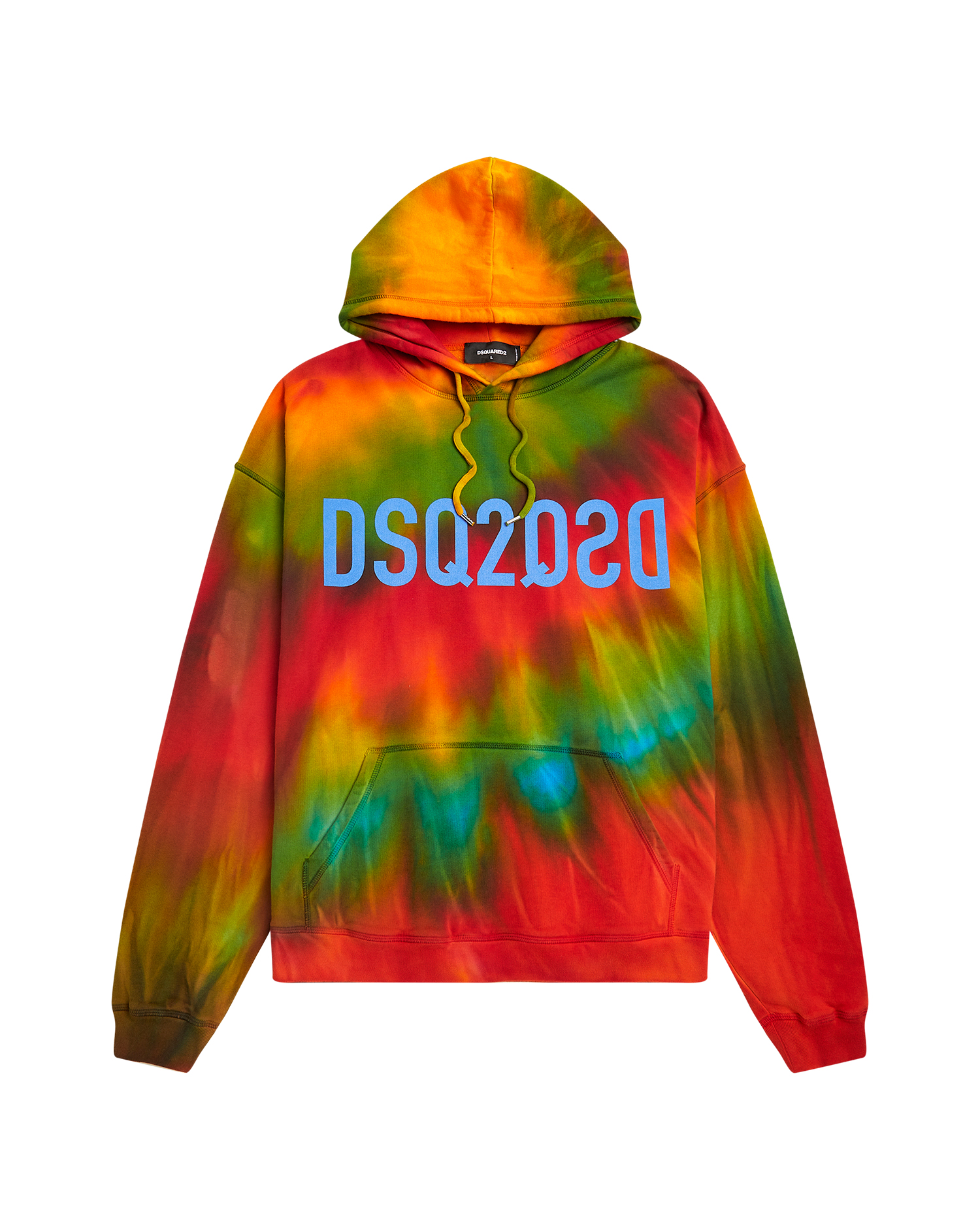 DSQUARED2 Logo tie-dye hoodie