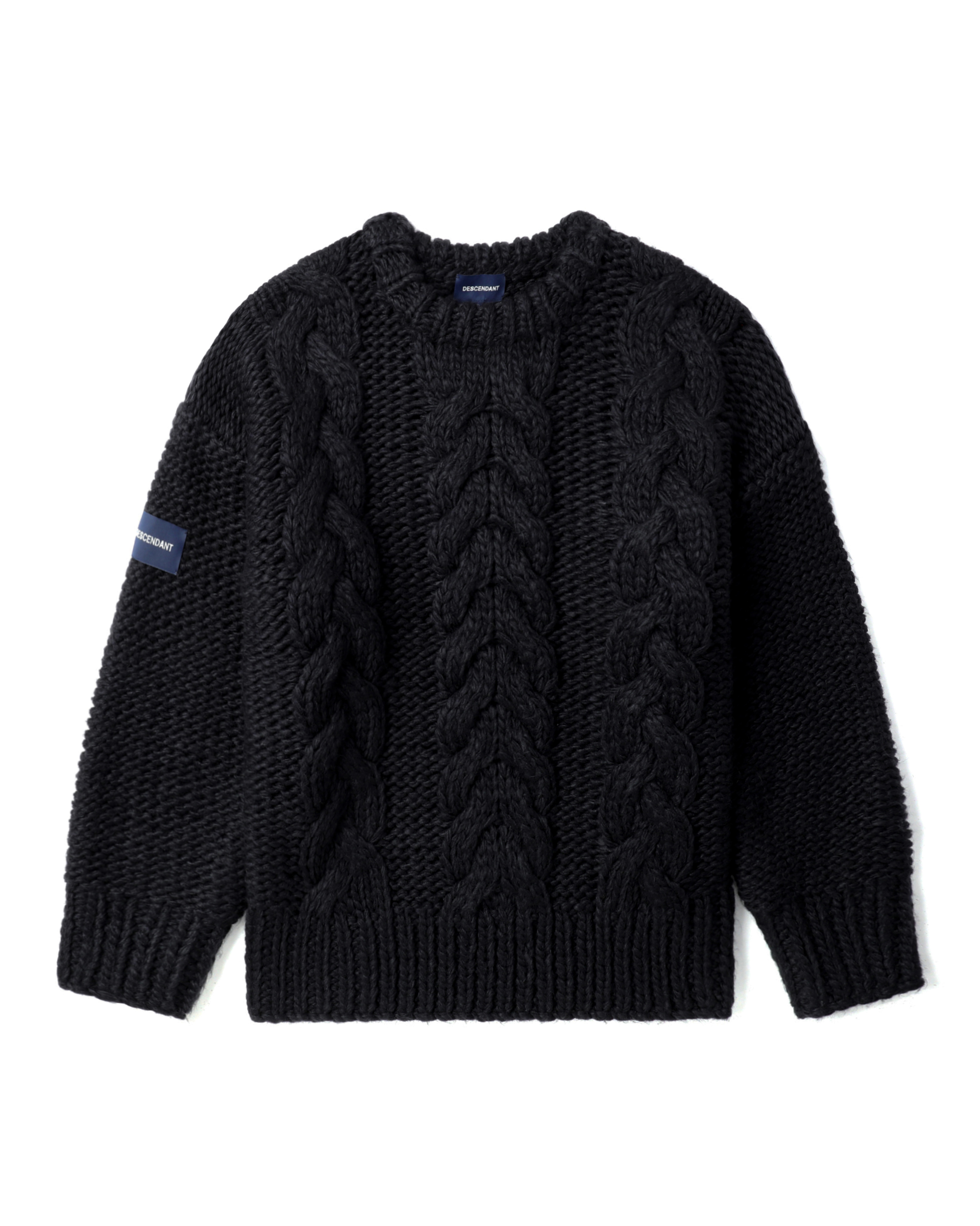 DESCENDANT Main not cable knit sweater | ITeSHOP