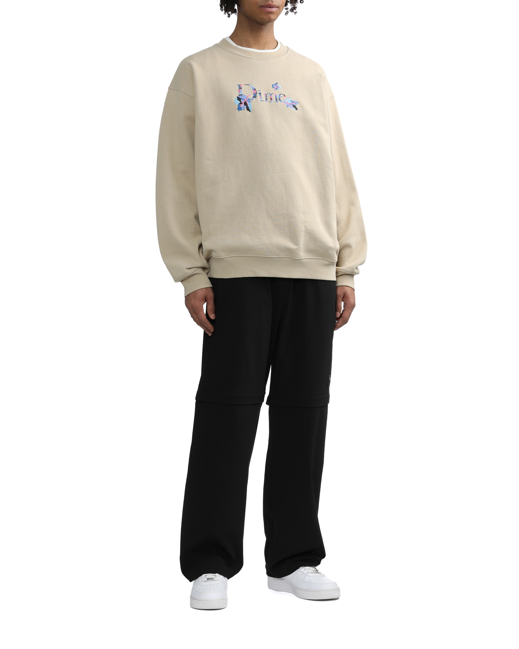 【関税込み】Dime ベージュ Classic スウェットシャツ DIME Classic leafy sweatshirt | ITeSHOP