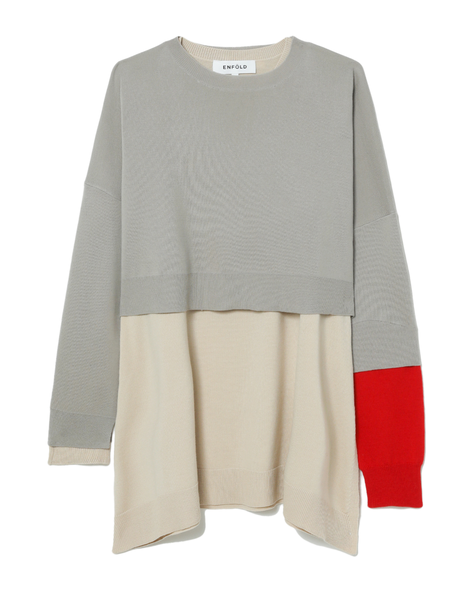 ENFÖLD Double sleeved layered pullover  ITeSHOP