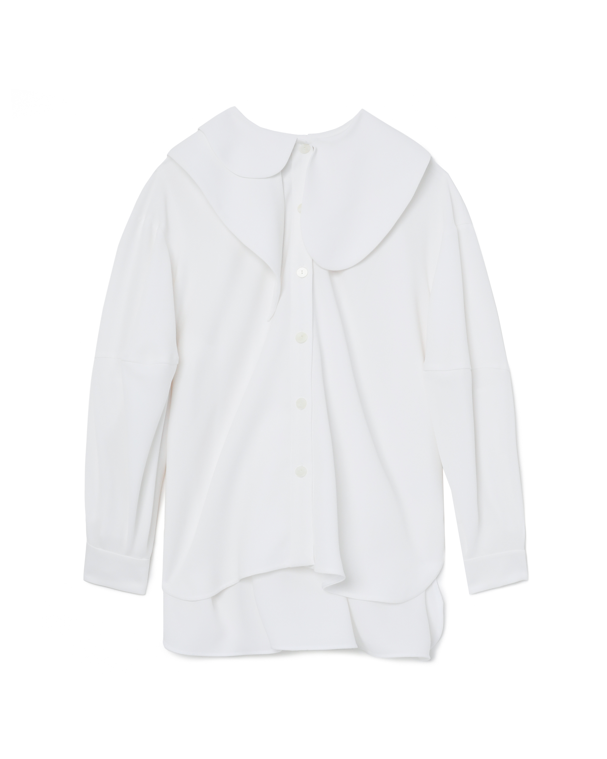 ENFÖLD Asymmetric collar blouse | ITeSHOP