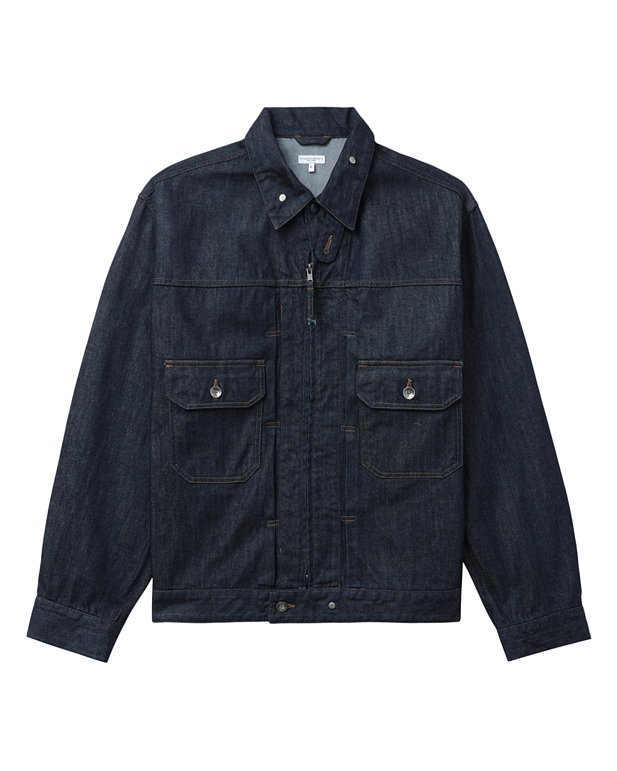 ENGINEERED GARMENTS Zip-up denim jacket | ITeSHOP