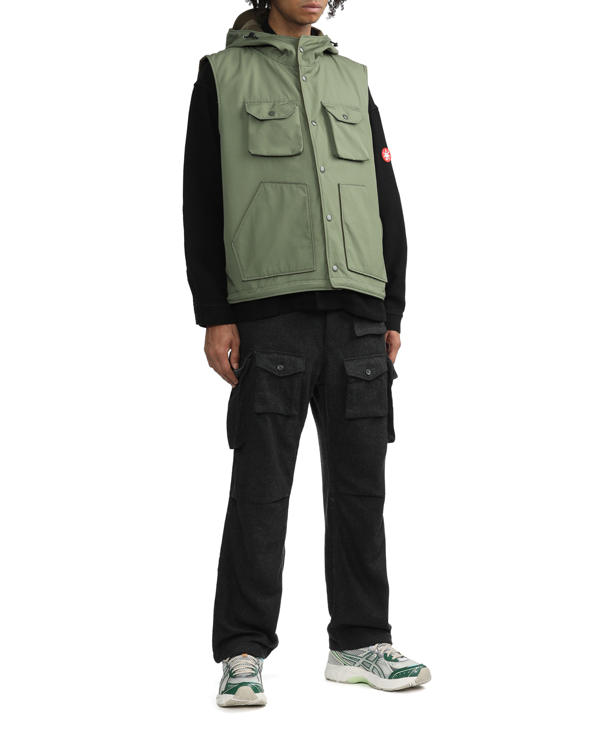 Hooded on sale cargo vest