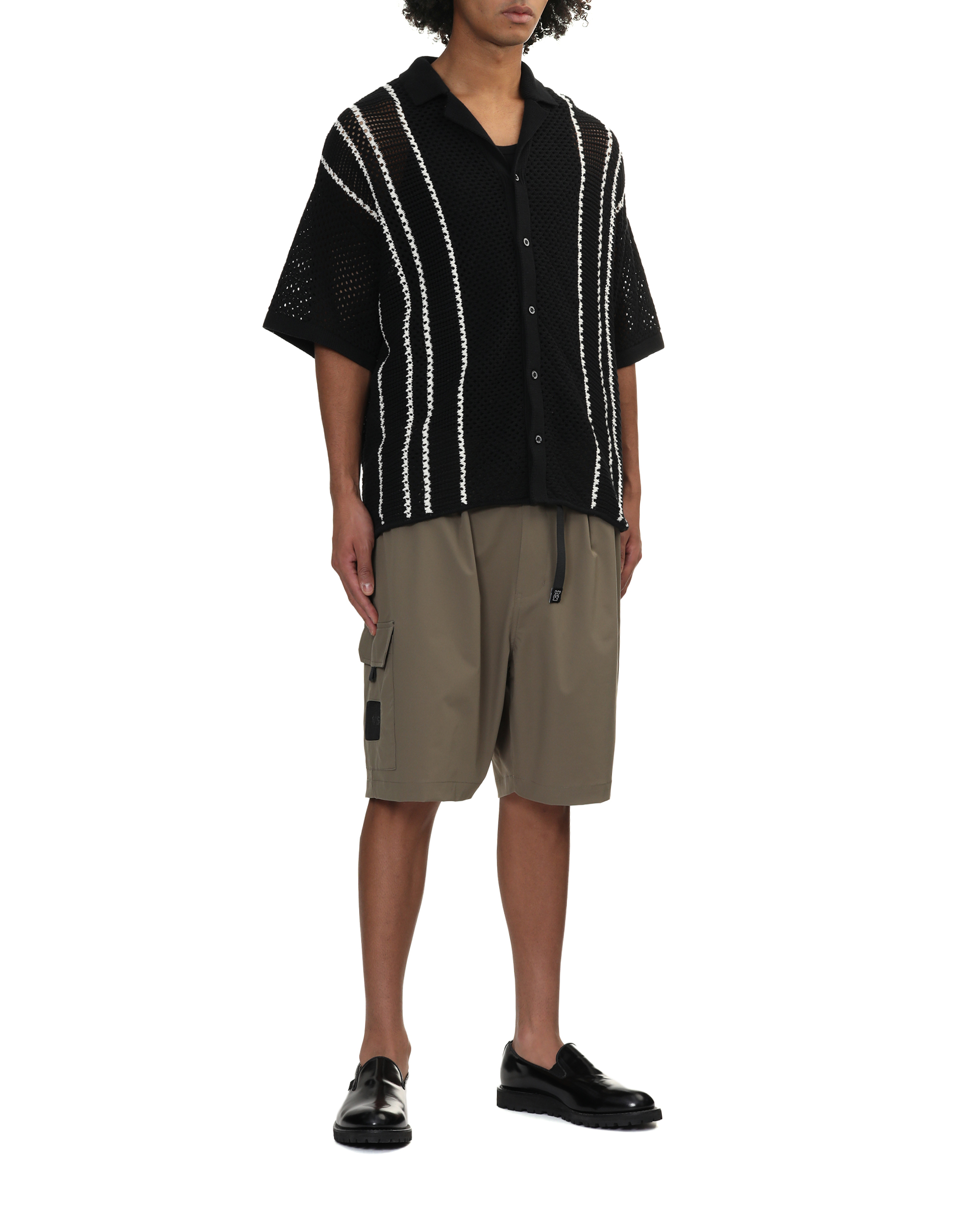 EVISEN SKATEBOARDS Stripe crochet shirt | ITeSHOP