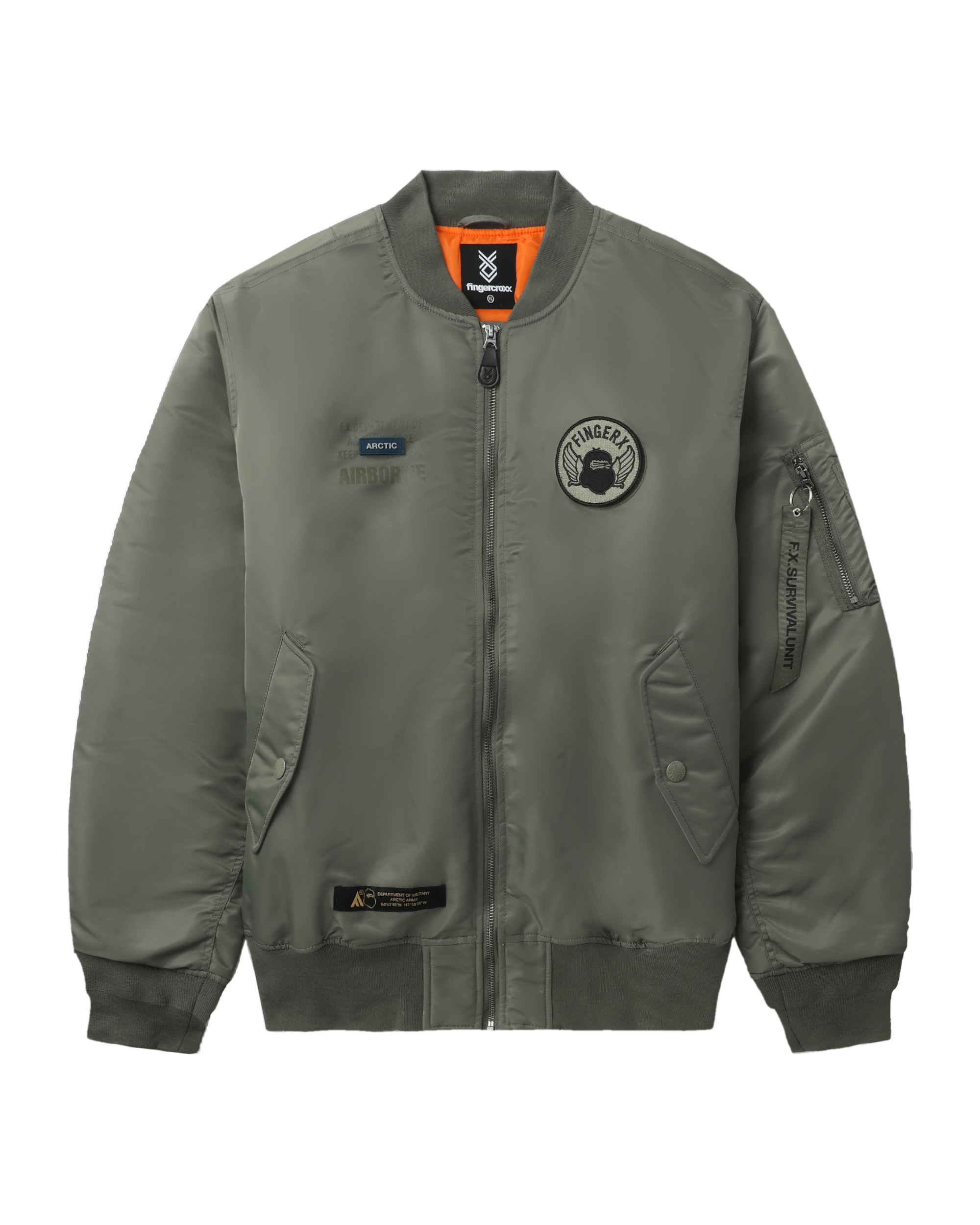 FINGERCROXX Big Foot patch bomber jacket ITeSHOP