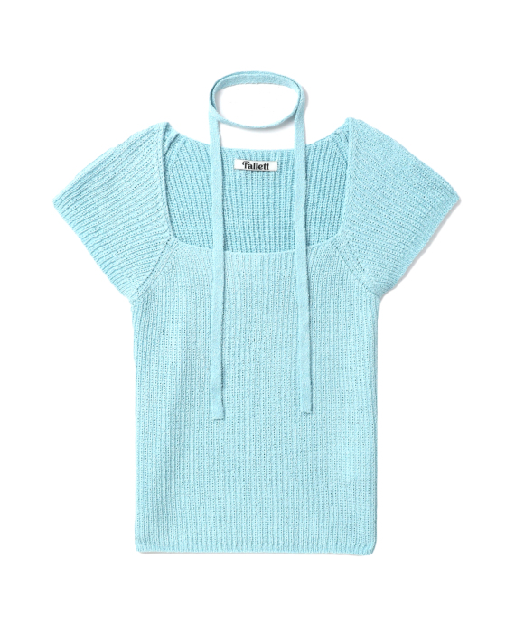 FALLETT Knit choker-neck top