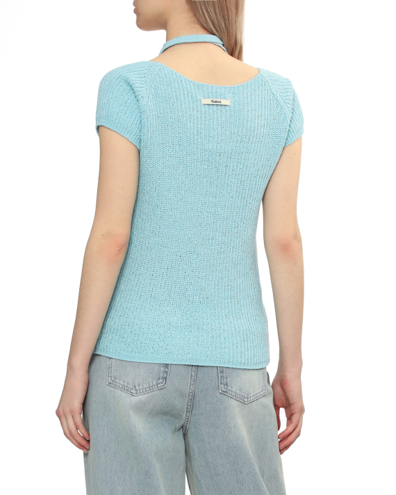 FALLETT Knit choker-neck top