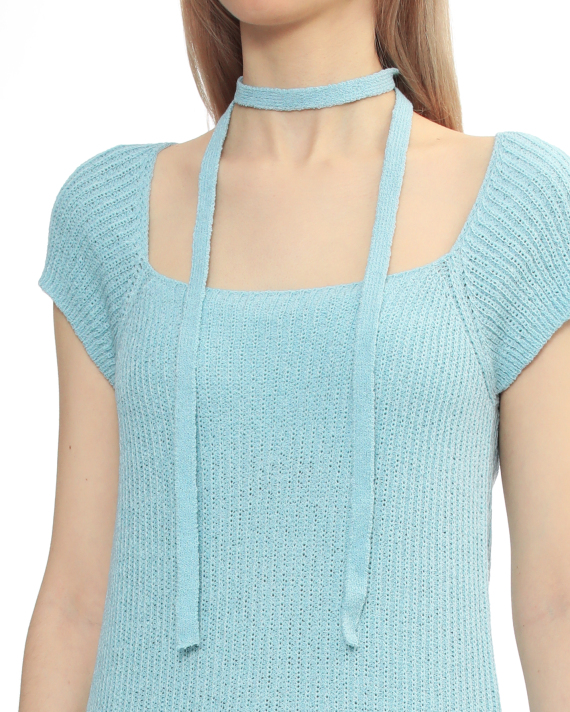 FALLETT Knit choker-neck top