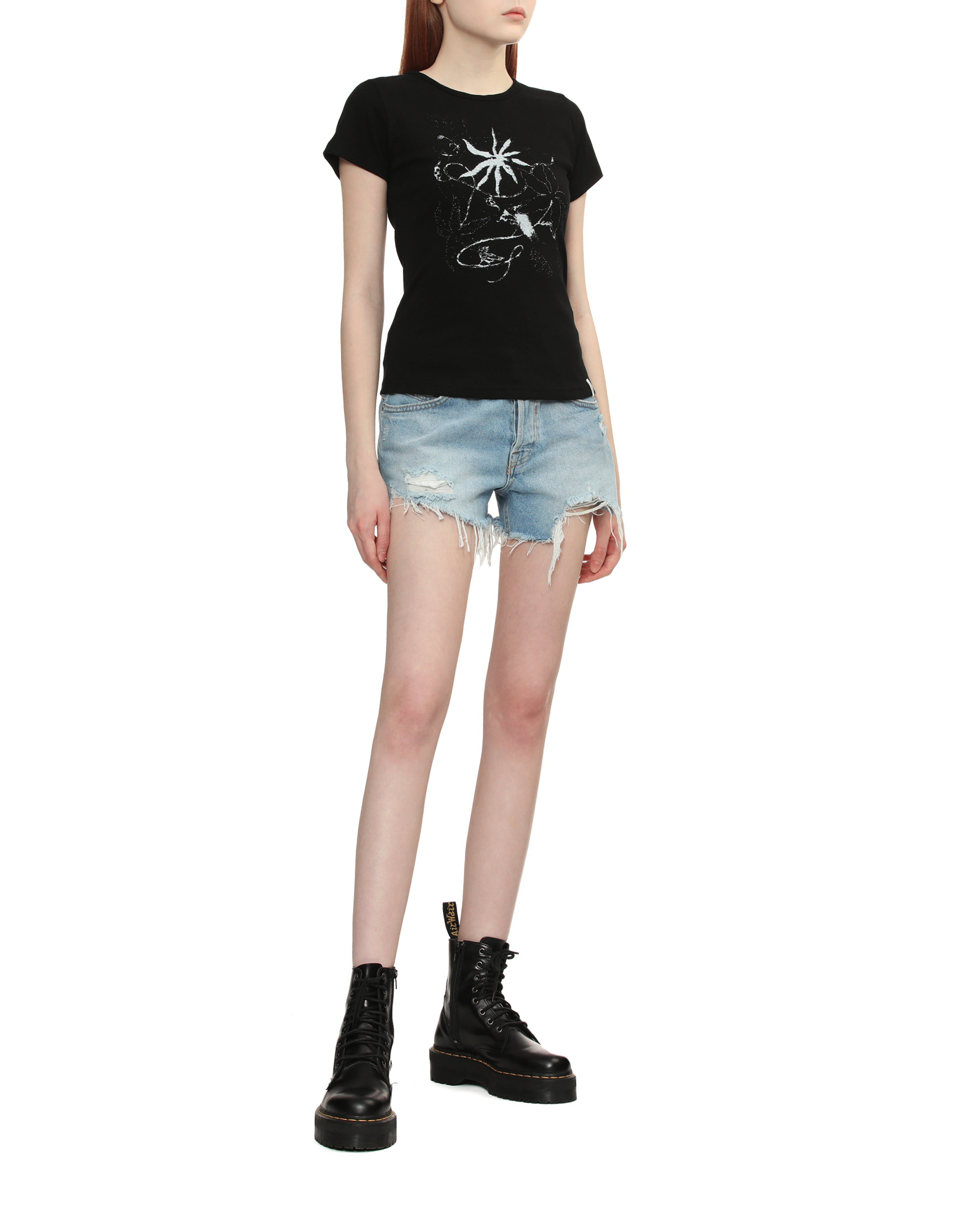★FANCY CLUB★ I Love FY Tee WHITE F25QB102 F25QB102WH Fancy Club X haku] MIX STAR ANGEL PATCH TEE (WHITE) F25QB117