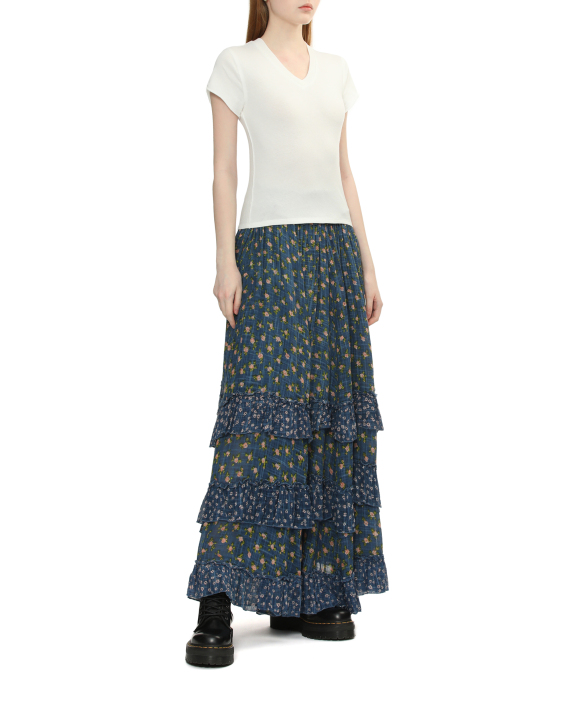 FREE PEOPLE Floral maxi skirt