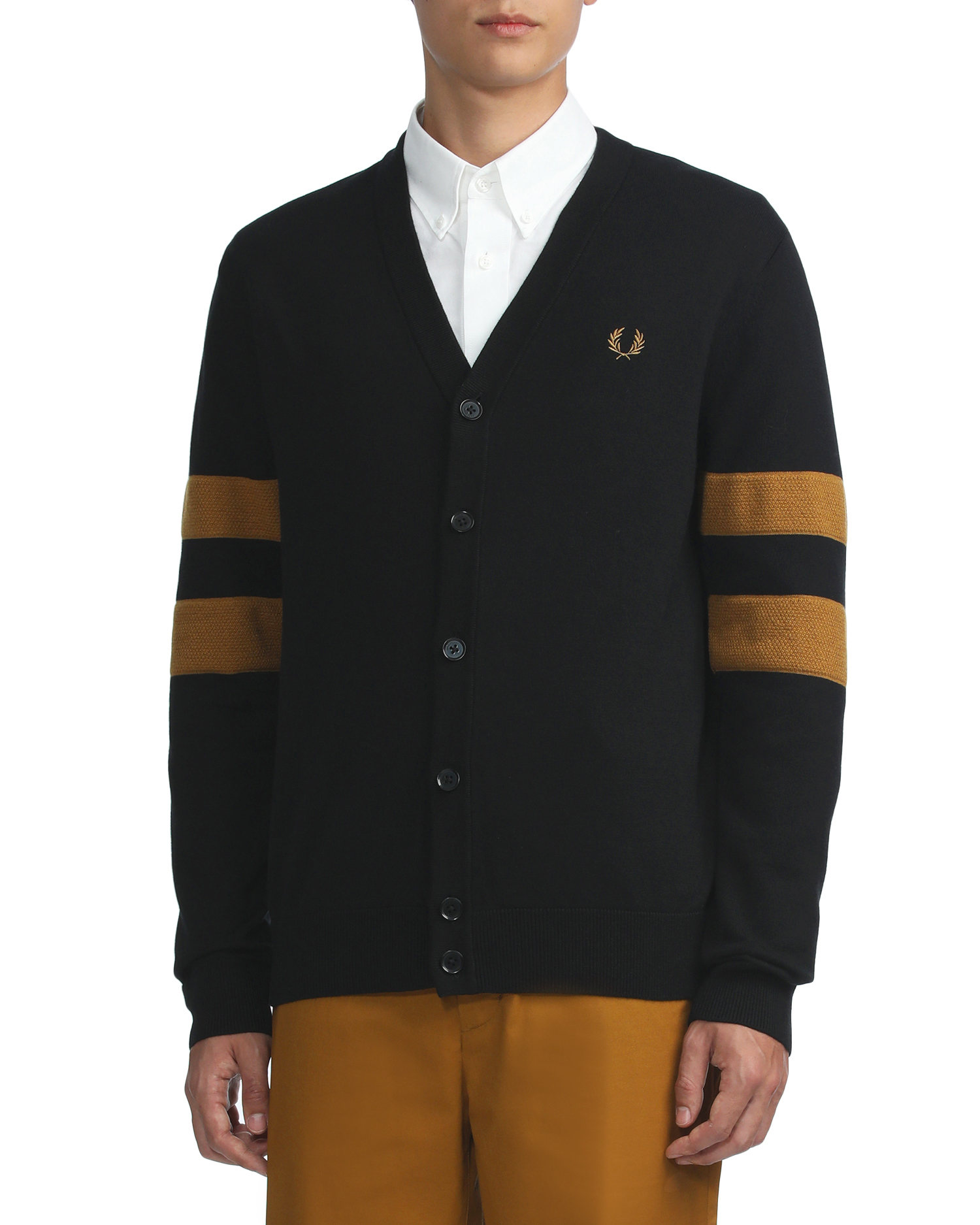 Fred Perry Tipped sleeve cardigan | ITeSHOP