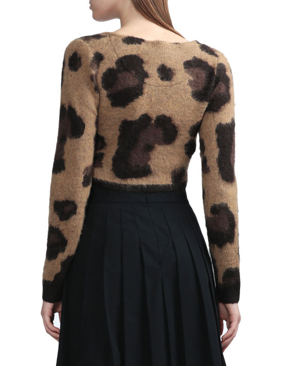 X Amy Winehouse Foundation leopard wrap cardigan image number 4