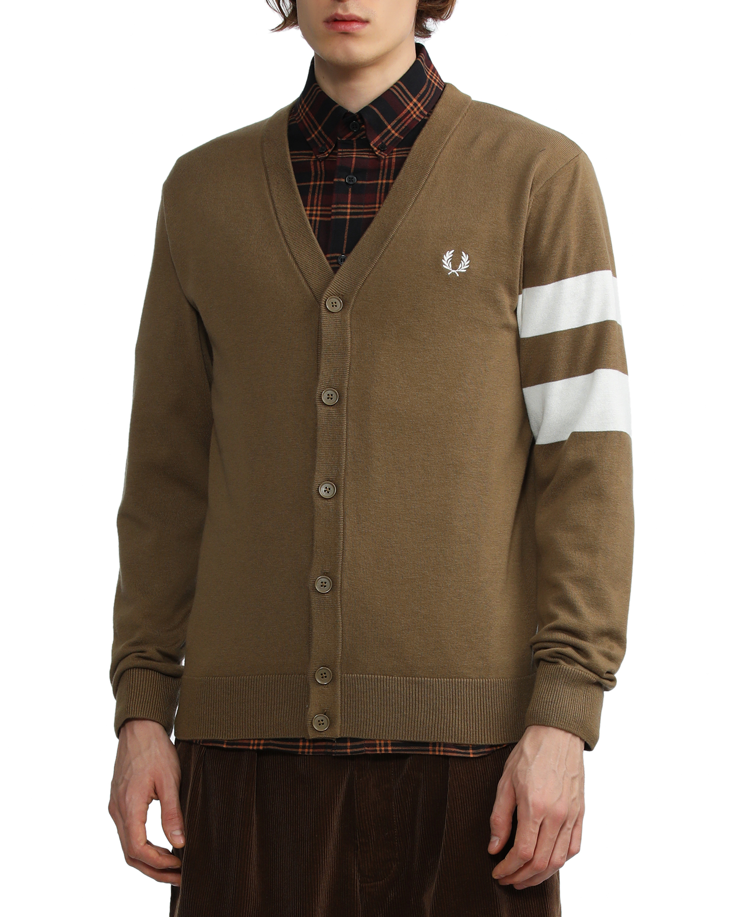 Fred Perry Tipped sleeve cardigan | ITeSHOP