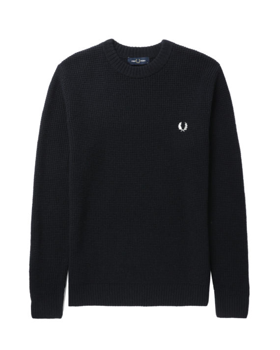 Textured lambswool jumper image number 0