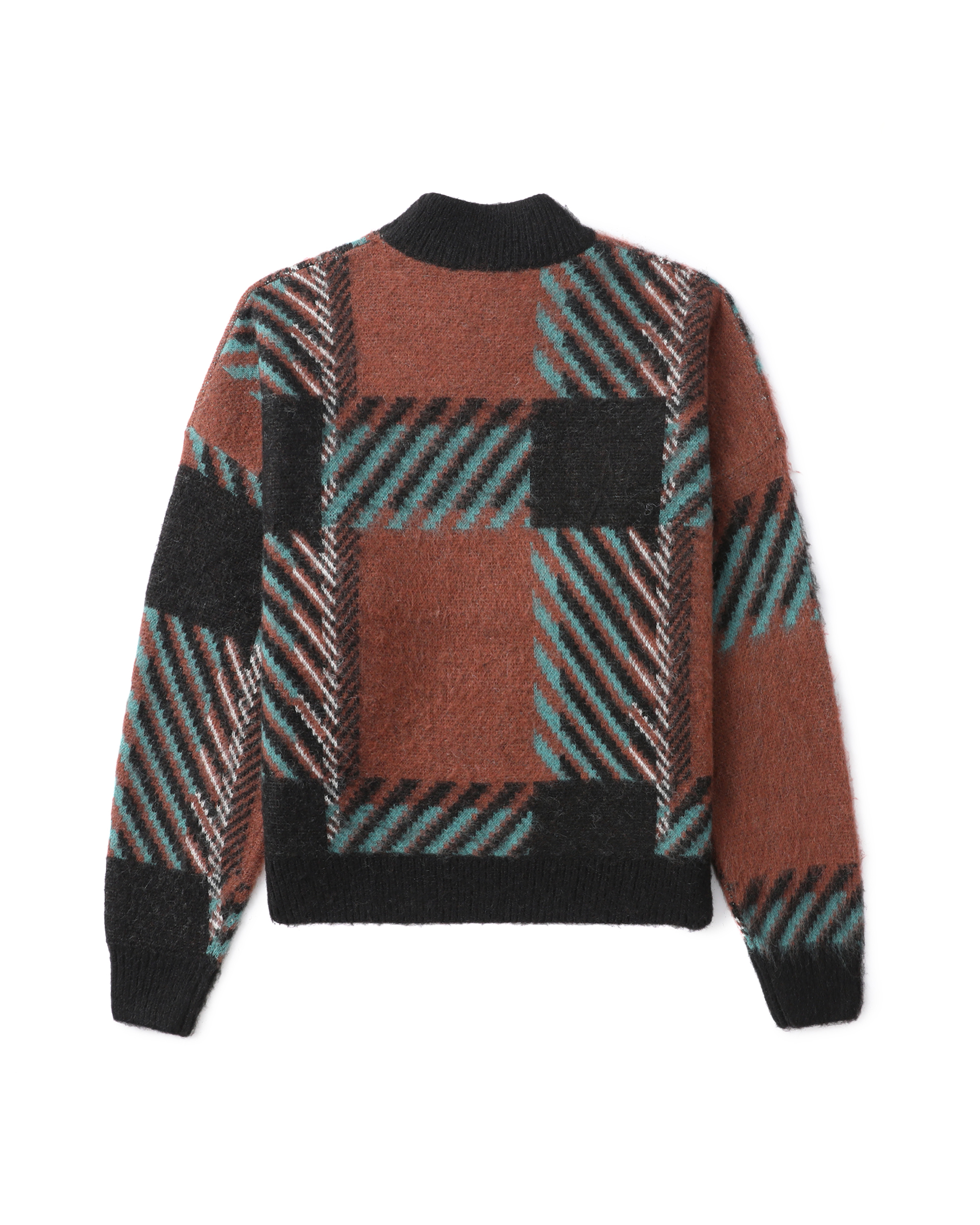 Glitch tartan jumper