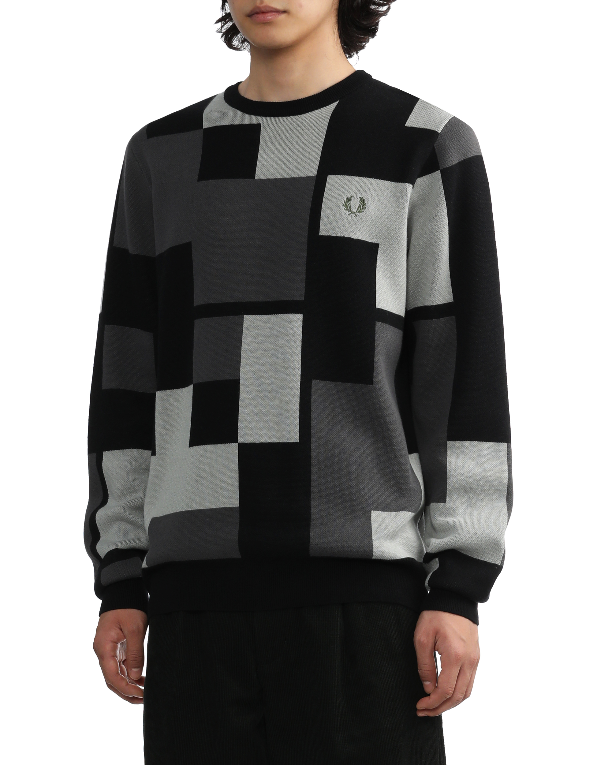 Pixel jacquard jumper