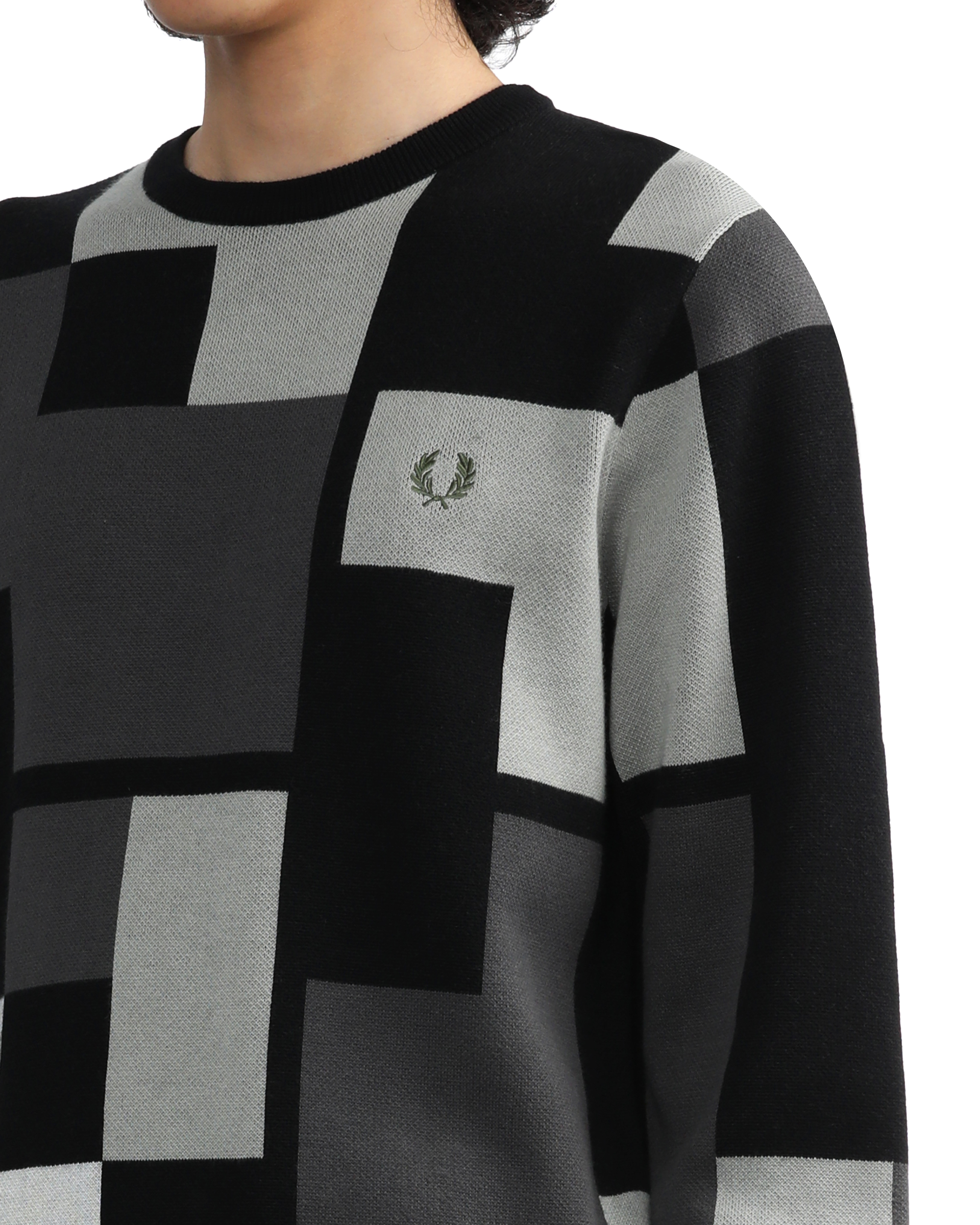 Fred Perry Pixel jacquard jumper | ITeSHOP