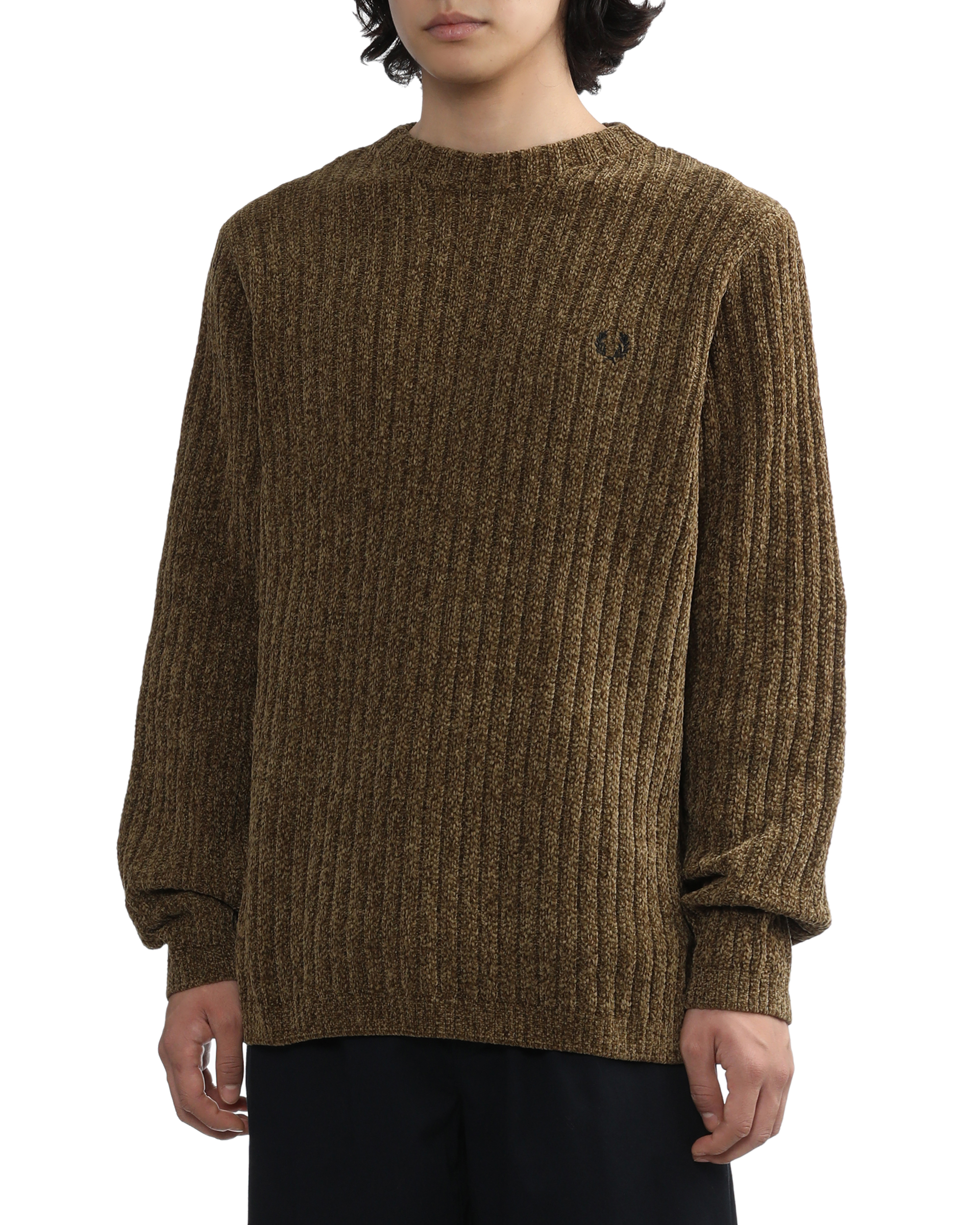 Chenille rib jumper