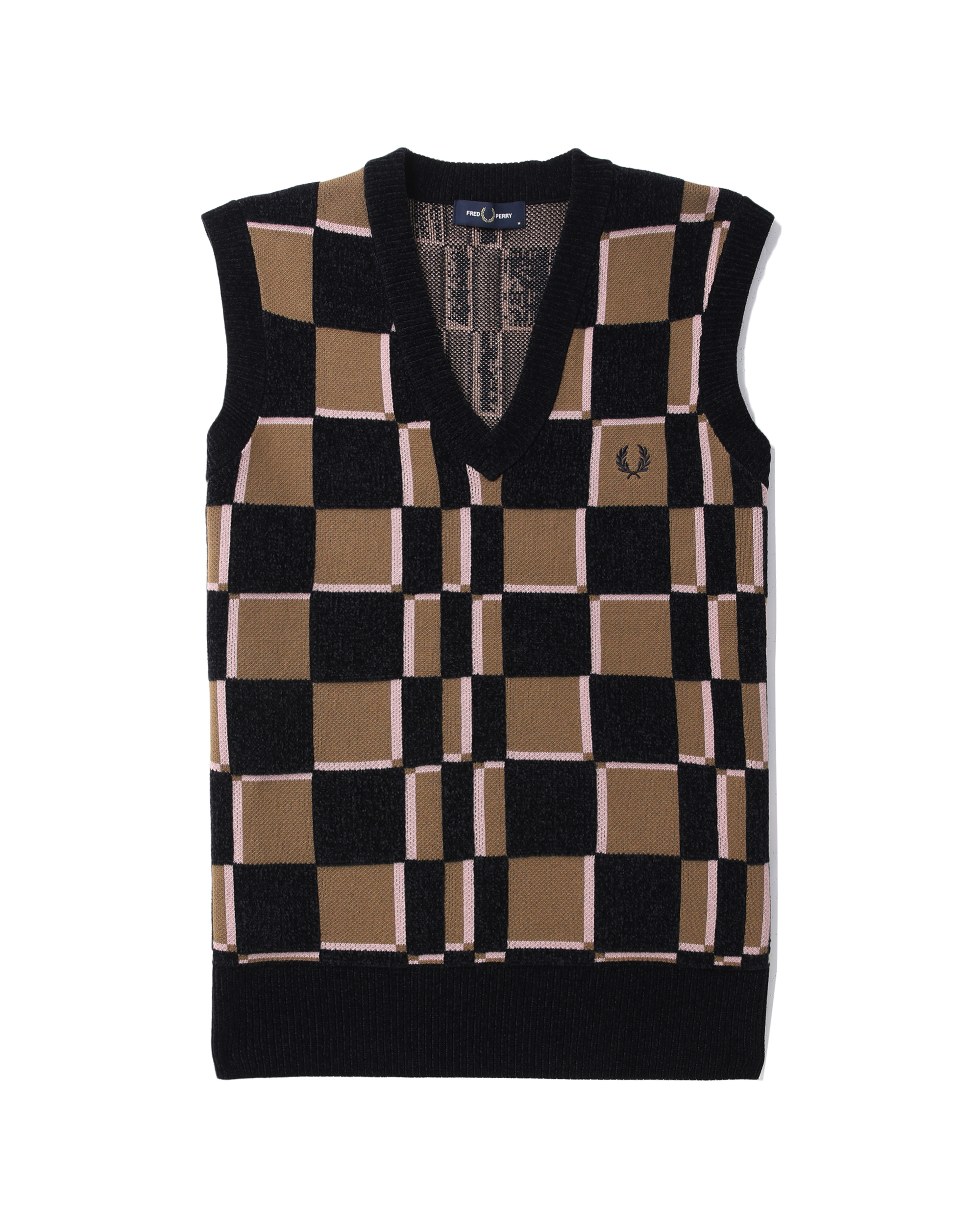 Fred Perry Glitch chequerboard tank top | ITeSHOP