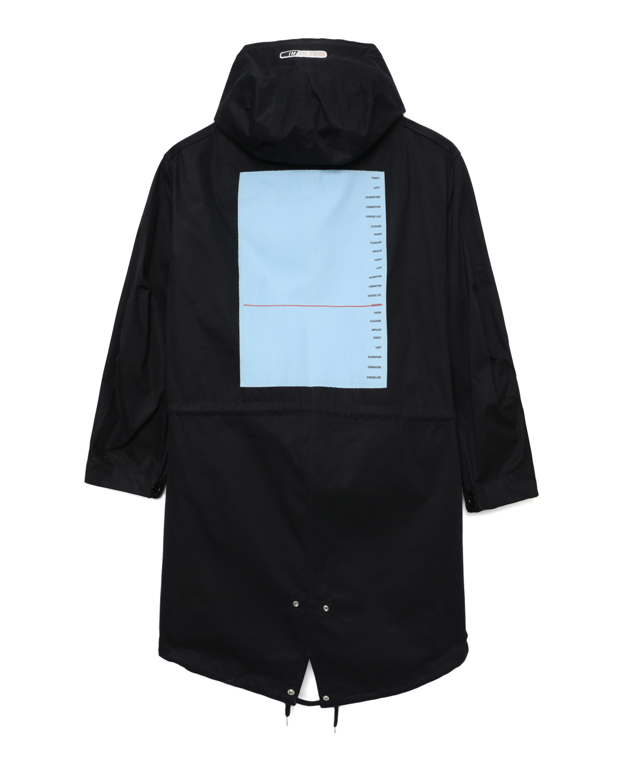 Fred Perry X Raf Simons printed patch parka jacket | ITeSHOP