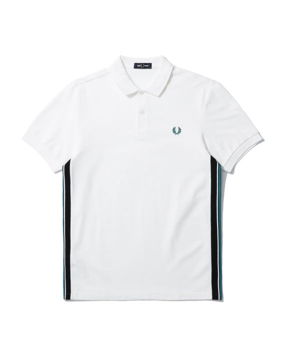 Striped side panel polo shirt image number 0
