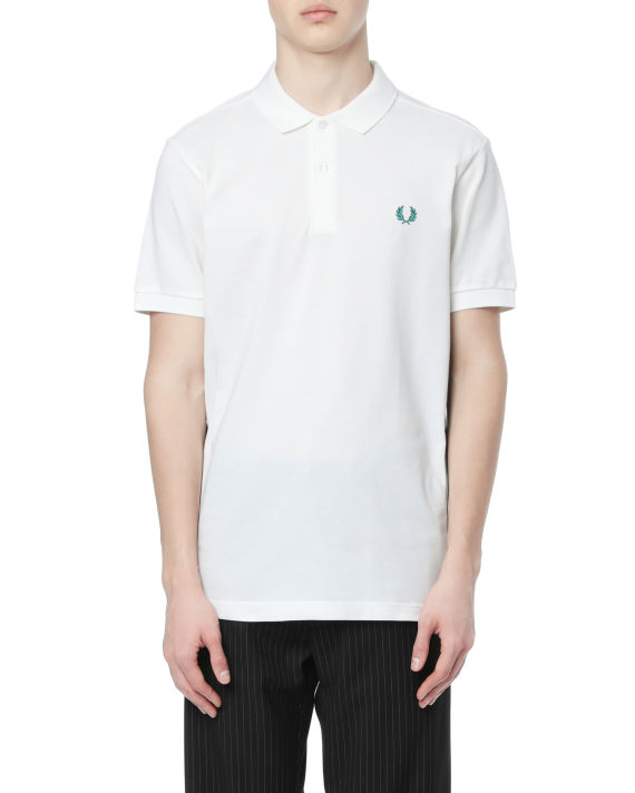 Striped side panel polo shirt image number 1