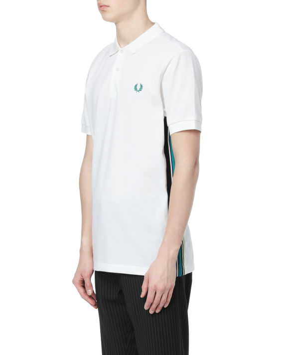Striped side panel polo shirt image number 2