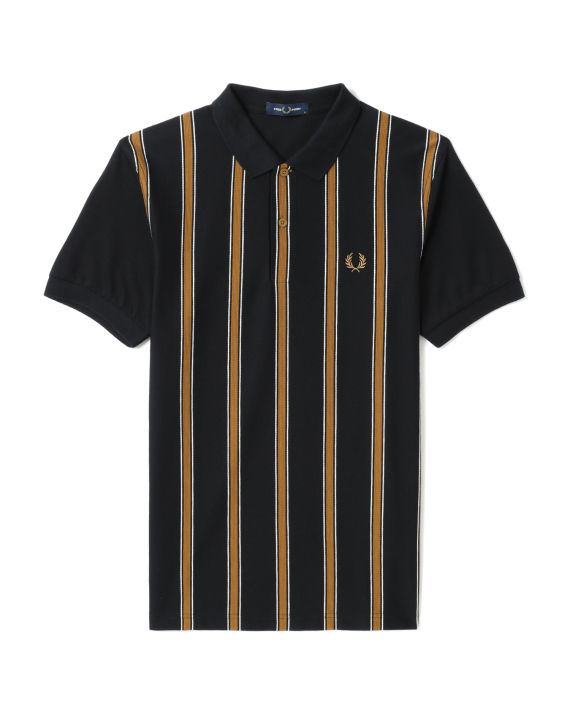Textured stripe polo shirt image number 0
