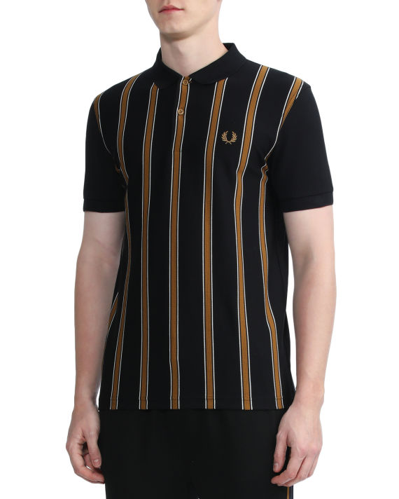 Textured stripe polo shirt image number 2