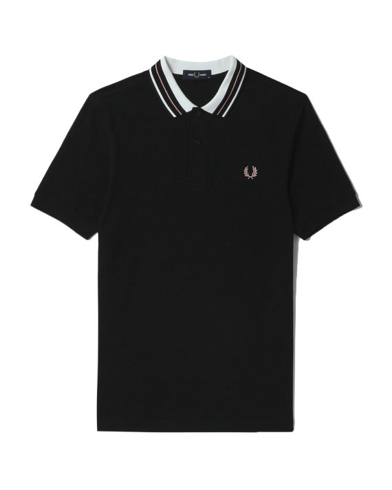 Tramline tipped polo shirt image number 0