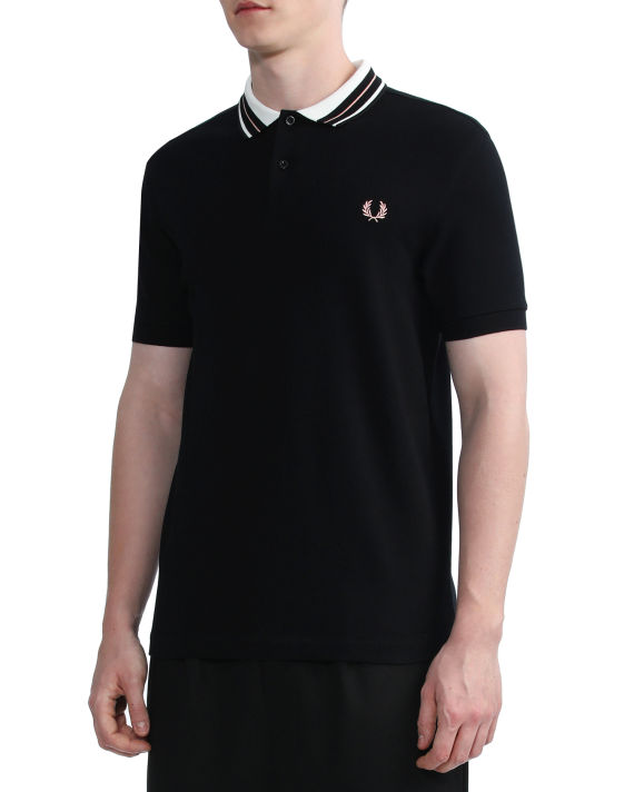Tramline tipped polo shirt image number 2