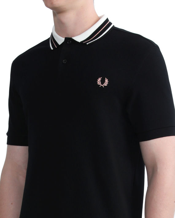 Tramline tipped polo shirt image number 4