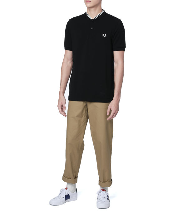 Bomber collar polo shirt image number 1