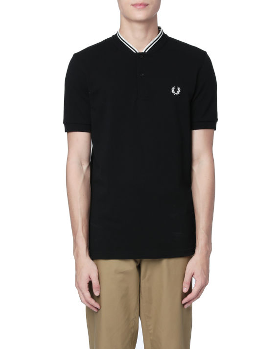 Bomber collar polo shirt image number 2