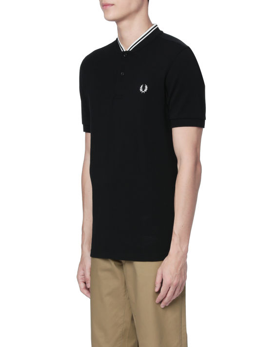 Bomber collar polo shirt image number 3