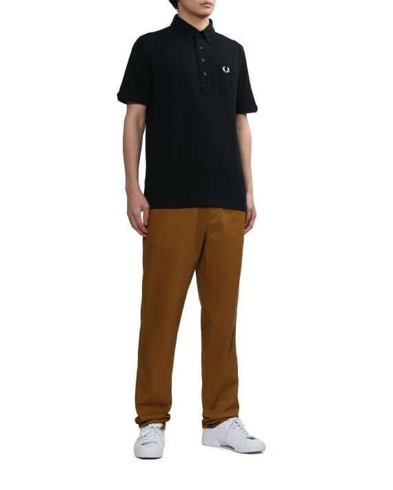 Button-down collar polo shirt image number 1