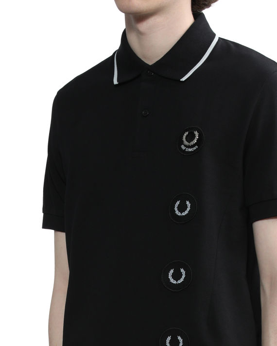 X Raf Simons patched polo shirt image number 4