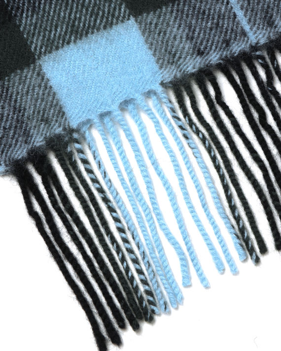Lambswool tartan scarf image number 4