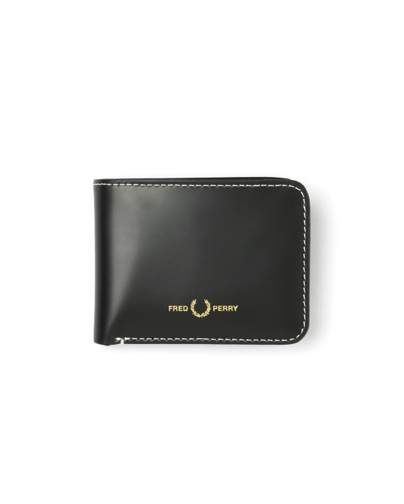 Contrast trim leather billfold wallet image number 0