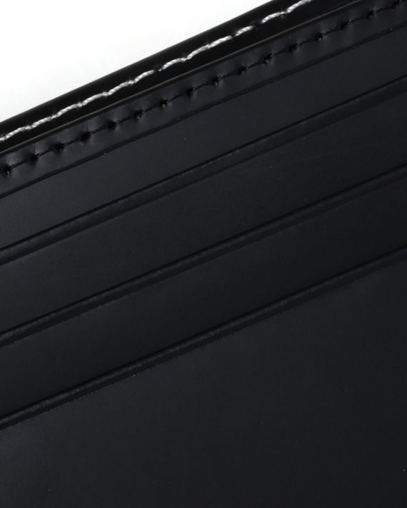 Contrast trim leather billfold wallet image number 3