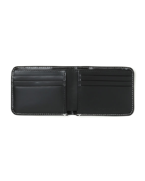 Contrast trim leather billfold wallet image number 5