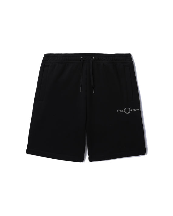Embroidered sweat shorts image number 0