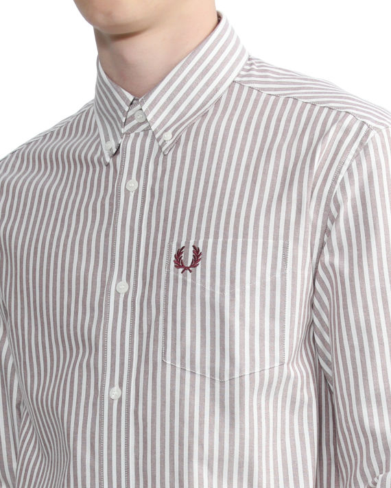 Striped oxford shirt image number 4