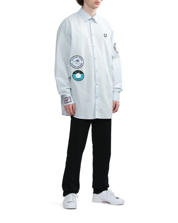 X Raf Simons oversized patched shirt image number 1