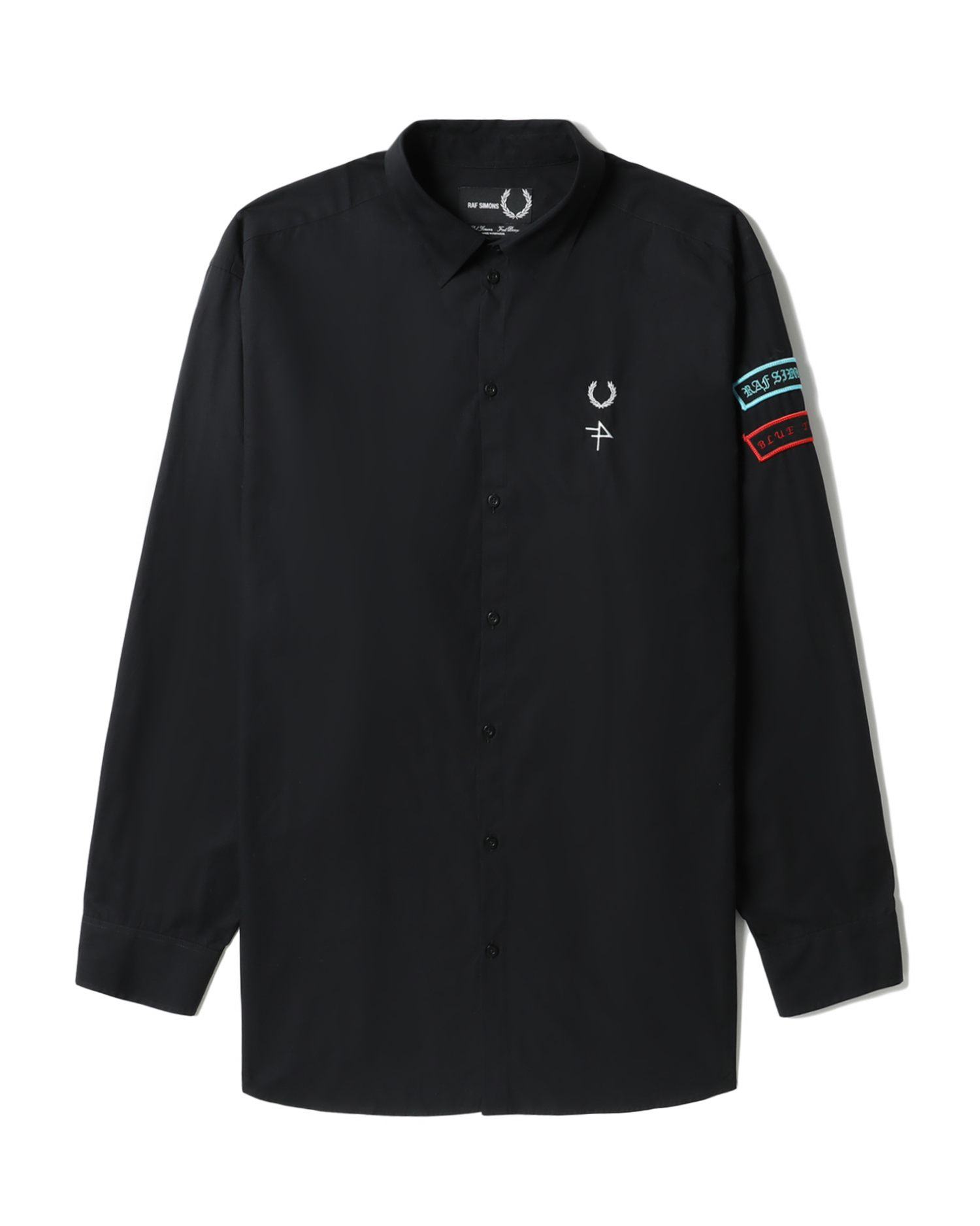 X Raf Simons patched oversized shirt