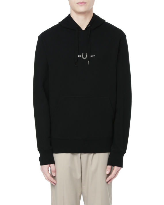 Logo embroidered hoodie image number 1