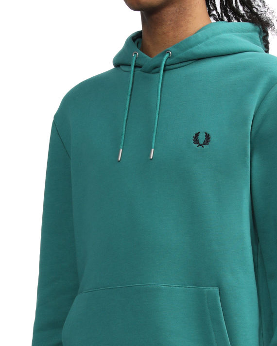 Logo embroidered hoodie image number 4